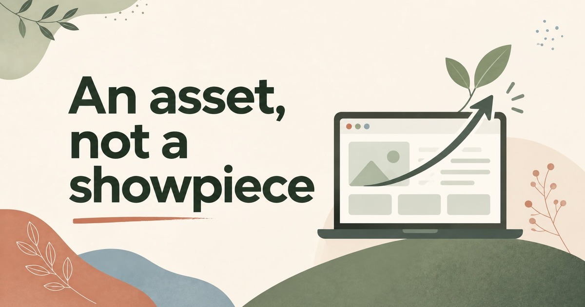 Your Website Should Be an Asset, Not a Showpiece — Here's the Difference