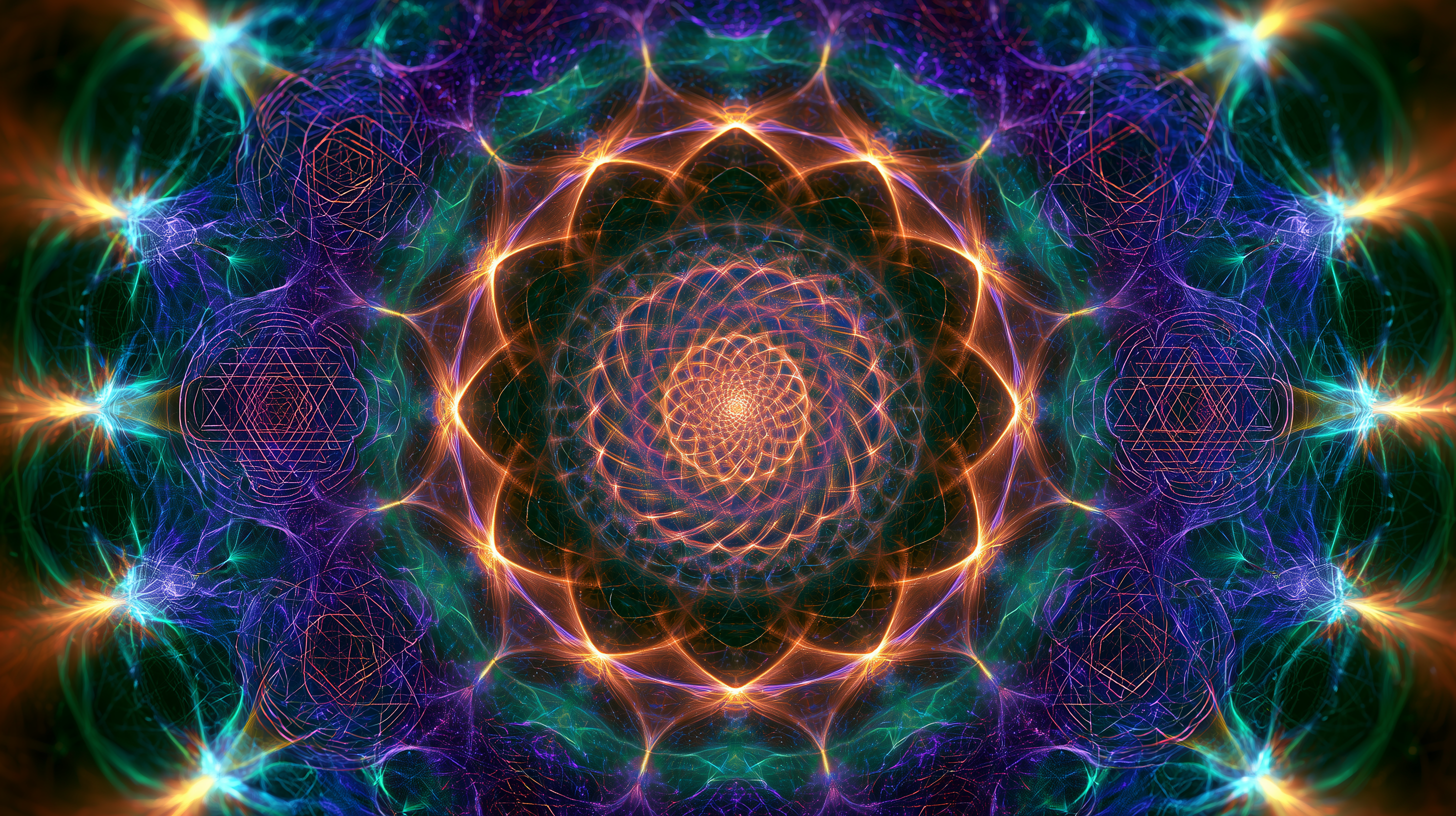 Sacred geometry cosmic art