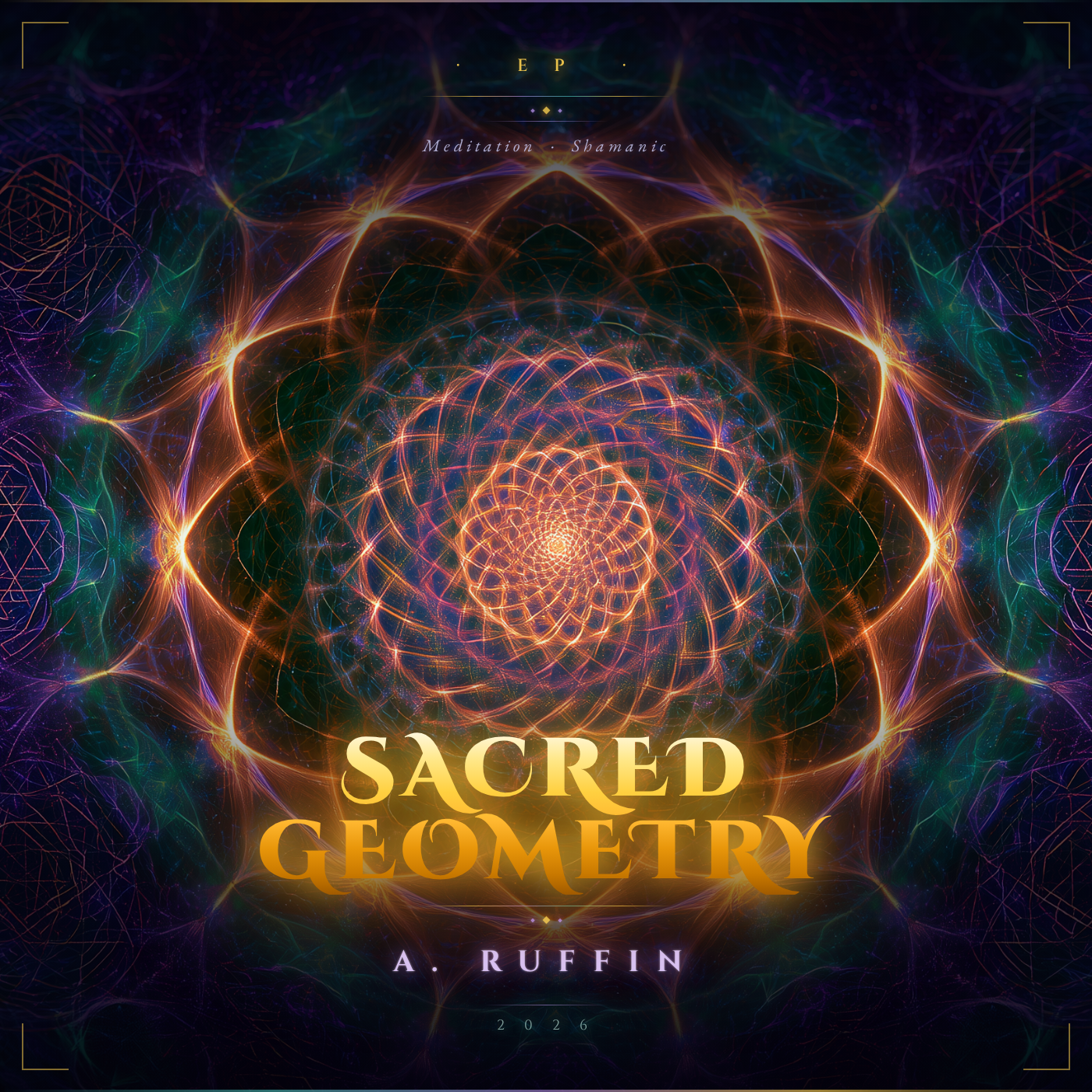 Sacred Geometry EP album cover by A. Ruffin