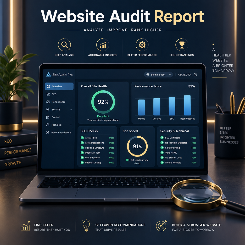 InnerShift Website Audit Report — deep analysis, actionable insights, better performance, higher rankings